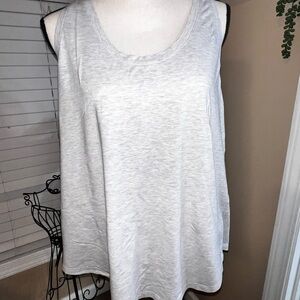 lululemon athletica Light Gray Relaxed Scoop Neck Tank
